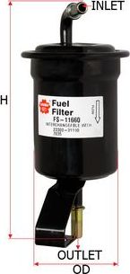 Топливный фильтр Sakura. Артикул FS-11660