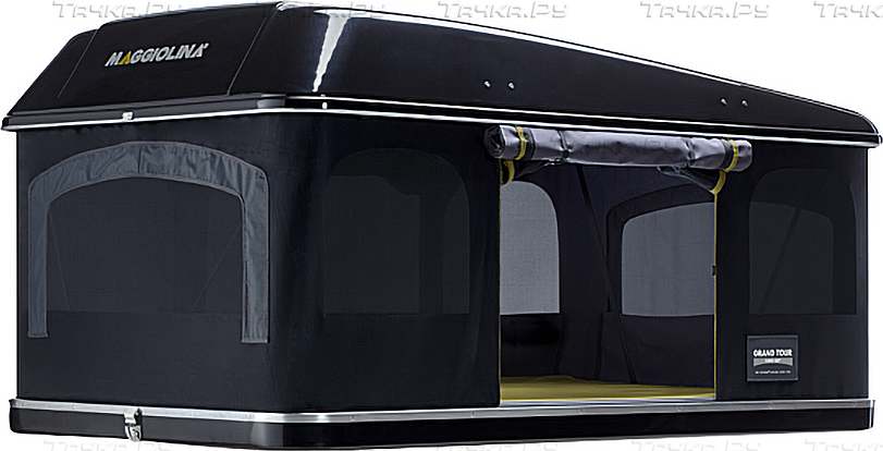 Палатка на крышу автомобиля Autohome MAGGIOLINA GRAND TOUR SMALL 360 BLACK STORM, тент чёрный. Артикул M360BS/15