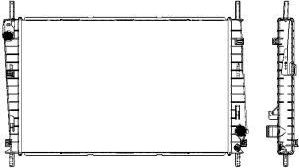Радиатор охлаждения двигателя Sakura для Ford Mondeo III 2000-2007. Артикул 3161-1005