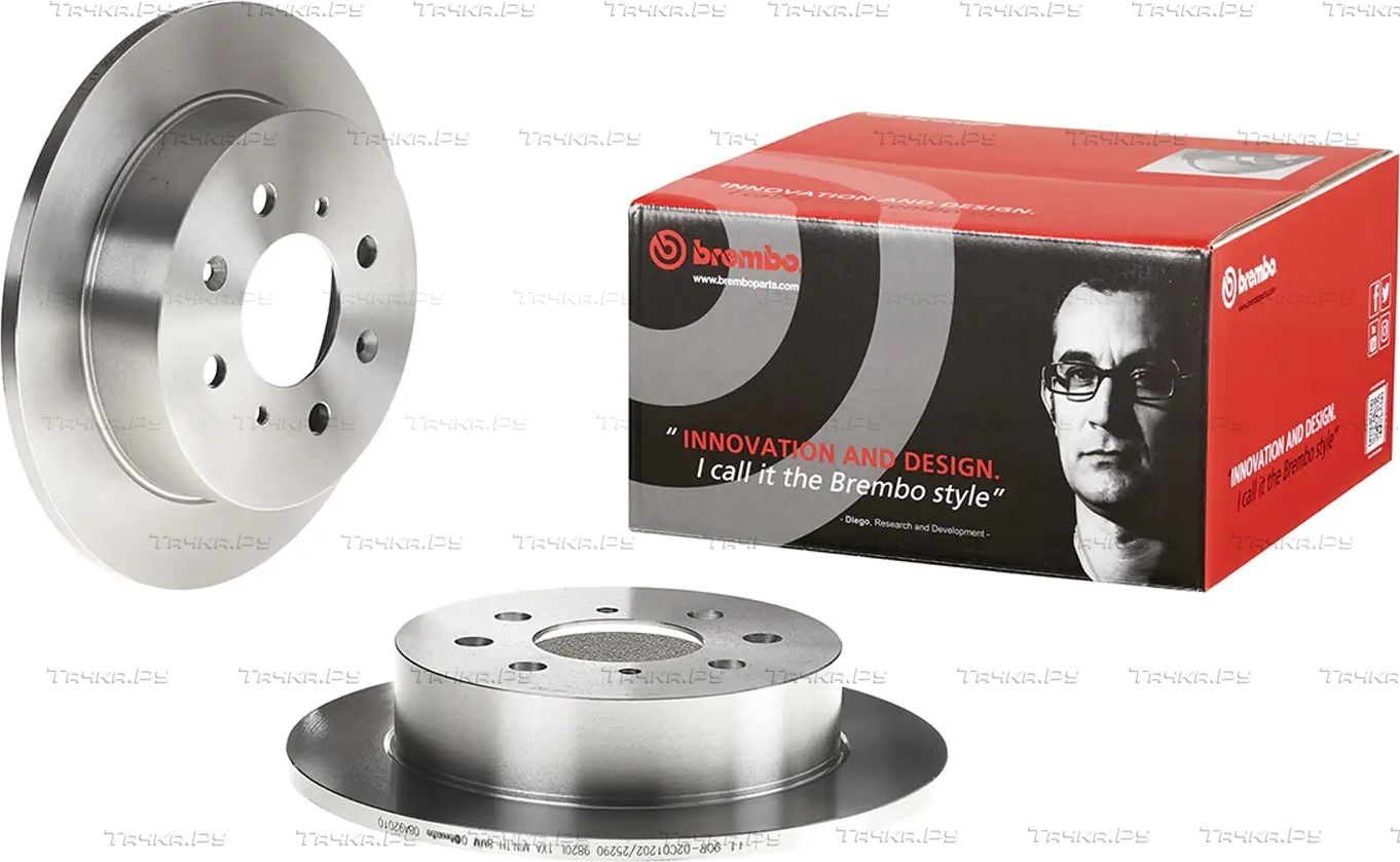 Тормозной диск Brembo PRIME LINE задний для Honda Civic V 1991-1995. Артикул 08.A920.10