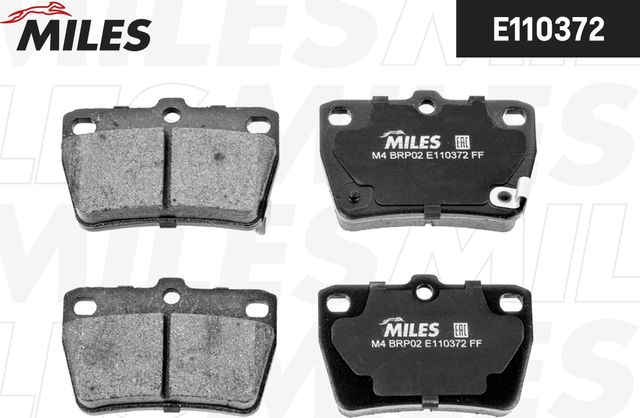 Тормозные колодки Miles (Semi-Metallic). Артикул E110372