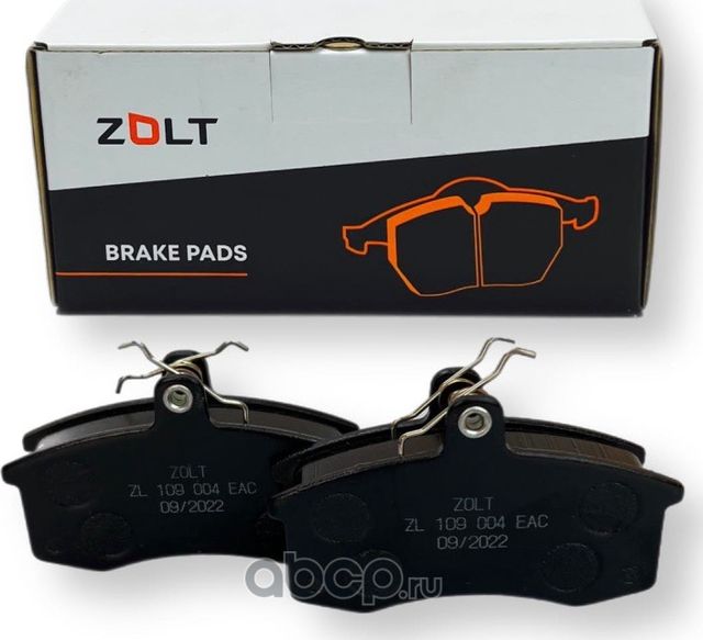 Колодка тормозная передняя для а/м ВАЗ 2108-15 (к-кт 4шт) ZOLT Zolt. Артикул ZL109004