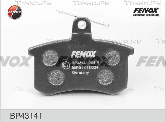 Тормозные колодки Fenox задние для Audi 80 IV (B3) 1986-1991. Артикул BP43141