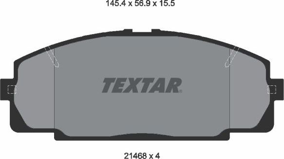 Тормозные колодки Textar. Артикул 2146801