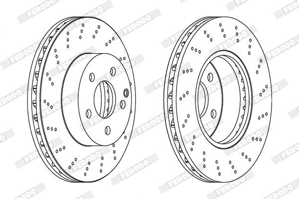 Тормозной диск Ferodo Premier. Артикул DDF1693C