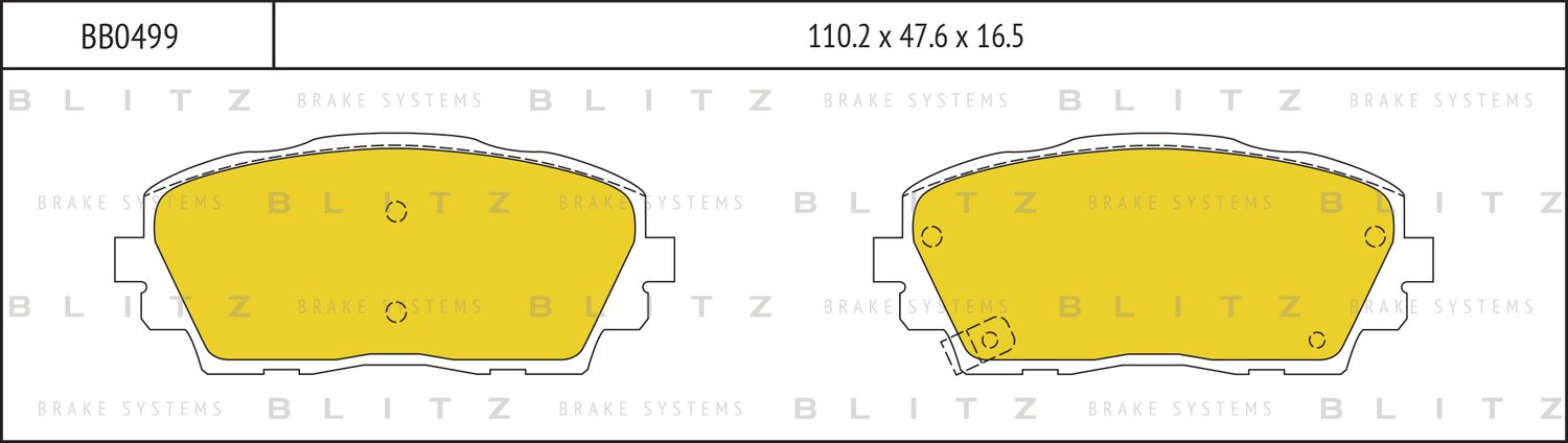 Колодки тормозные KIA PICANTO 11- передн. (Blitz) Blitz. Артикул BB0499