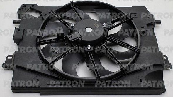 Вентилятор радиатора двигателя Patron для Renault Logan II 2013-2026. Артикул PFN228