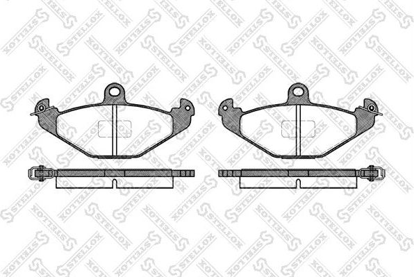Тормозные колодки Stellox. Артикул 356 000B-SX