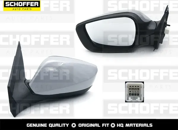 Зеркало HYUNDAI SOLARIS 10-17 LH обогрев, 5 контак (Schoffer). Артикул SHF13053