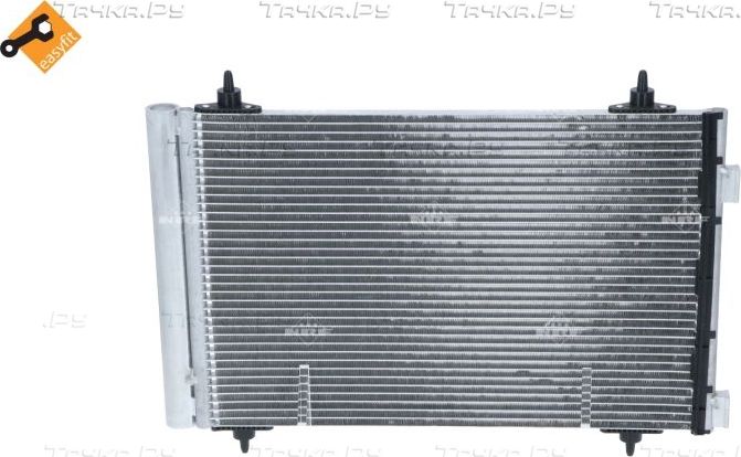 Радиатор кондиционера (конденсатор) NRF (алюминий). Артикул 35611