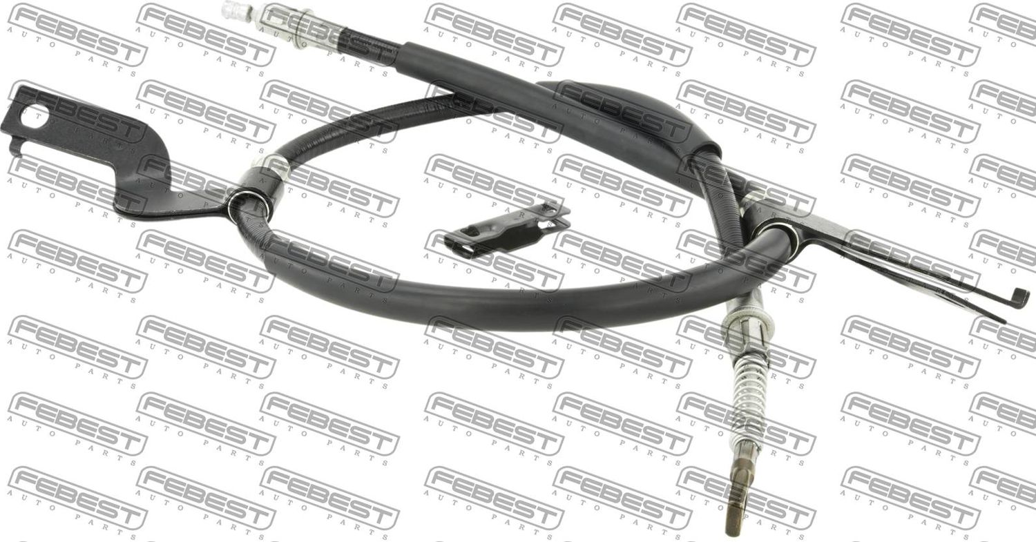Трос ручника (тросик ручного тормоза) Febest. Артикул 10100-CAPRH