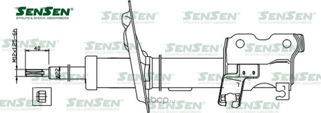 АМОРТ. ПЕРЕД. ГАЗ ЛЕВЫЙ NISSAN TEANA/CEFIRO -F 03 (Sensen). Артикул 42140121