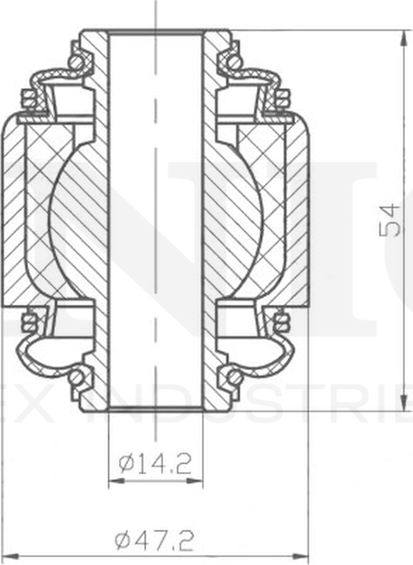 Сайлентблок рычага подвески (Unio). Артикул RMP-20504