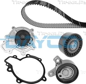 Помпа (водяной насос) с комплектом ремня ГРМ Dayco для Opel Antara I 2006-2011. Артикул KTBWP9760