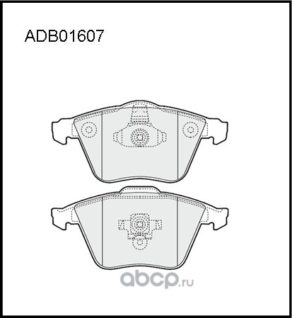 Колодки тормозные (Allied Nippon). Артикул ADB01607