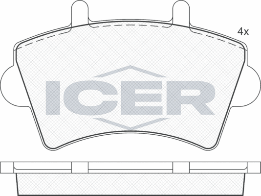 Тормозные колодки Icer. Артикул 141442