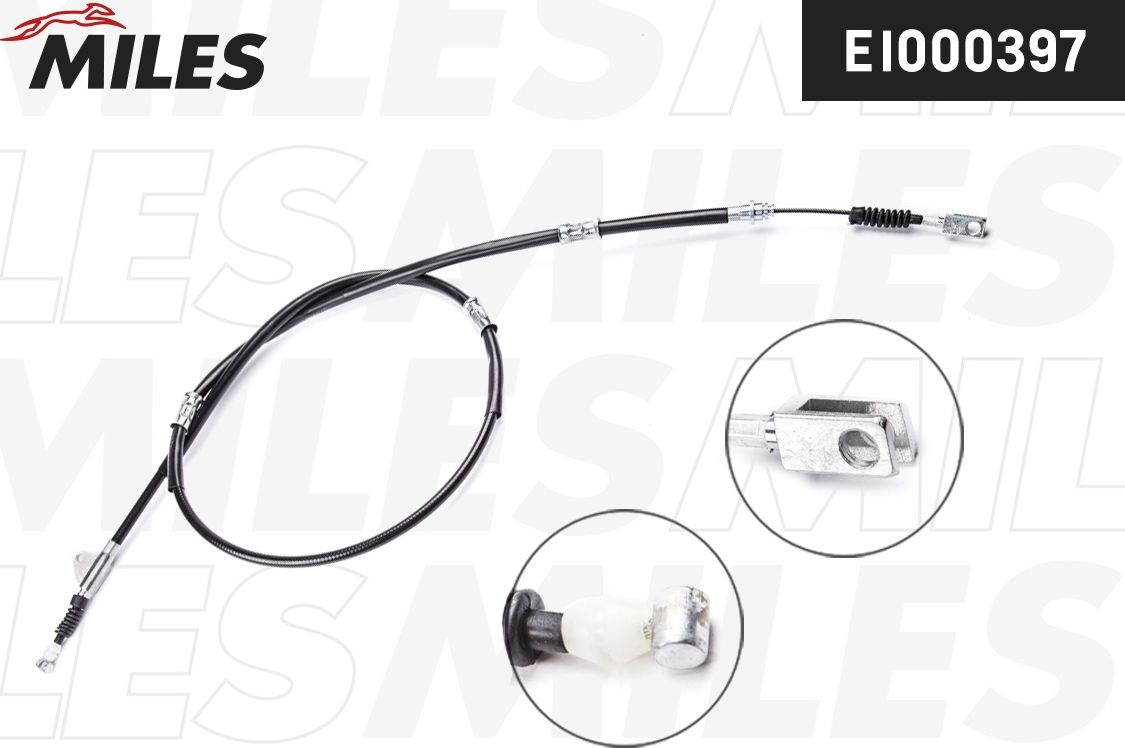 Трос ручника (тросик ручного тормоза) Miles. Артикул EI000397