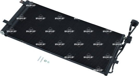 Радиатор кондиционера (конденсатор) NRF (алюминий) для Kia Magentis II 2005-2010. Артикул 350003