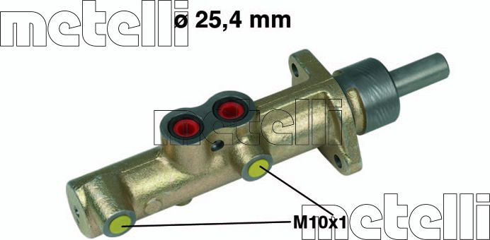 Тормозной цилиндр главный Metelli (Чугун). Артикул 05-0235