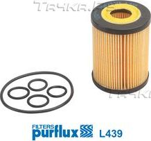 Масляный фильтр Purflux для Opel Zafira B 2008-2015. Артикул L439