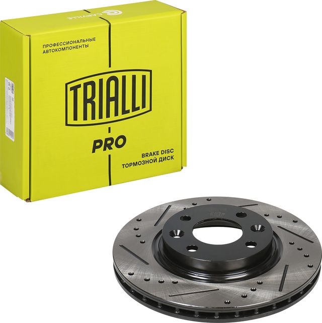 Тормозной диск Trialli передний для Renault Logan II 2013-2026. Артикул DF 3117s
