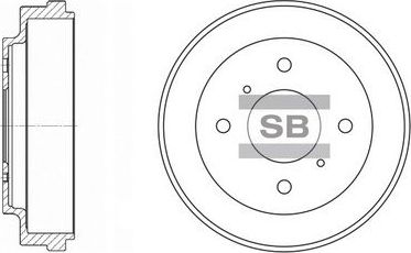 Тормозной барабан Sangsin Hi-Q. Артикул SD4212