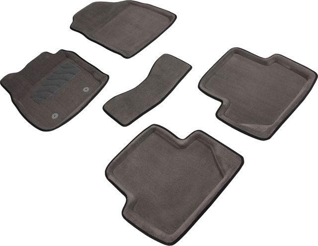 Коврики Seintex 3D ворсовые для салона Ford EcoSport 2014-2026 Серые. Артикул 86843
