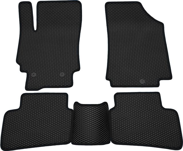 Коврики Rezkon EVA для салона Hyundai Creta I 2016-2021 Черный кант. Артикул 9020065101