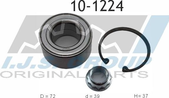 Ступичный подшипник (комплект) IJS Group Technology & Quality. Артикул 10-1224