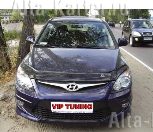Дефлектор VT52 для капота Hyundai i30 I 2007-2011. Артикул HYD01VT