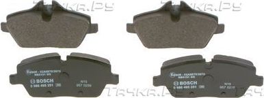 Тормозные колодки Bosch (Low-Metallic) передние для MINI Cabrio III (F57) 2015-2018. Артикул 0 986 495 251