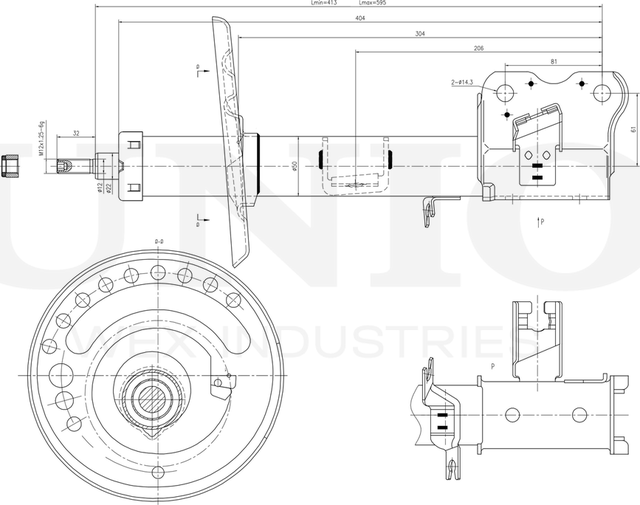 Амортизатор подвески (Unio). Артикул SAB-10353