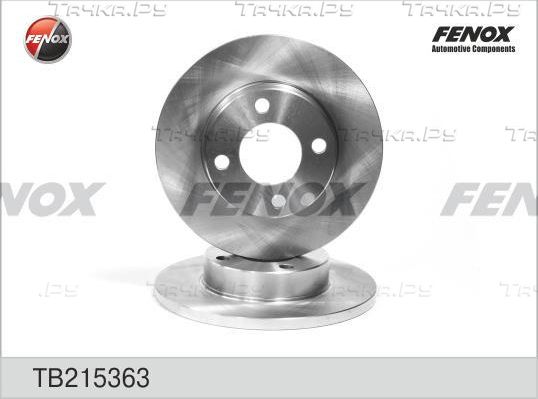 Тормозной диск Fenox передний для Audi 100 III (C3) 1982-1990. Артикул TB215363