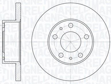 Тормозной диск Magneti Marelli передний для Fiat Ducato II 1994-2002. Артикул 361302040237