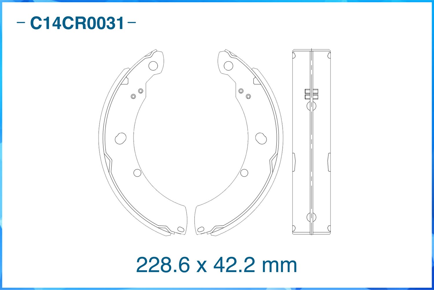 Колодки задние (Cworks). Артикул C14CR0031