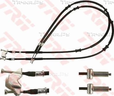 Трос ручника (тросик ручного тормоза) TRW. Артикул GCH2509