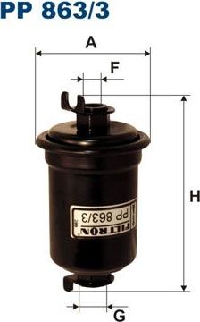 Топливный фильтр Filtron. Артикул PP 863/3