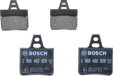 Тормозные колодки Bosch. Артикул 0 986 460 958