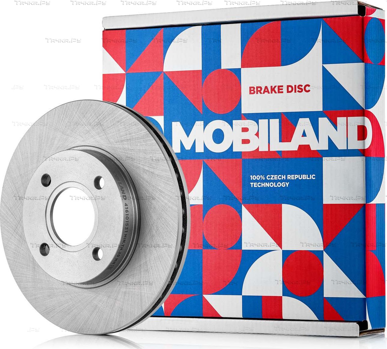 Тормозной диск Mobiland передний для Ford Fiesta V 2001-2010. Артикул 416101531