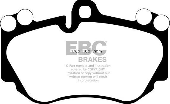 Тормозные колодки EBC Brakes. Артикул DP41905R