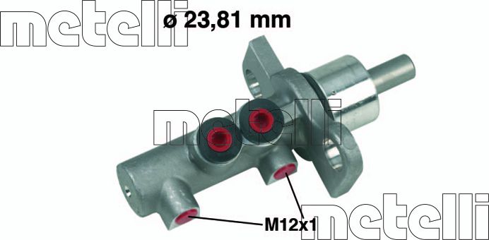 Тормозной цилиндр главный Metelli (Чугун). Артикул 05-0260