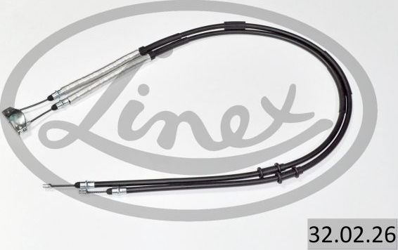 Трос ручника (тросик ручного тормоза) Linex. Артикул 32.02.26