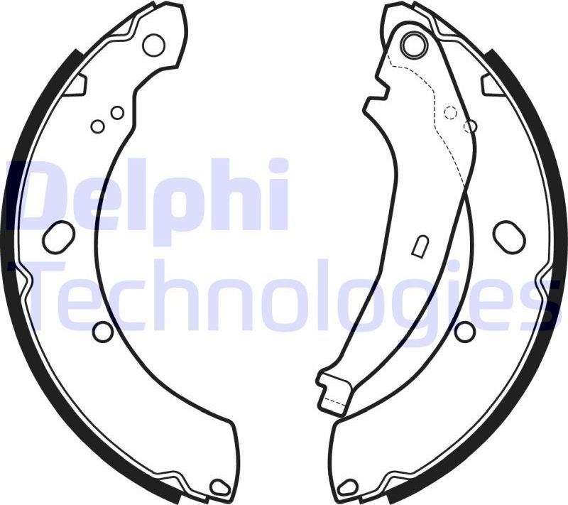 Тормозные колодки Delphi. Артикул LS2136