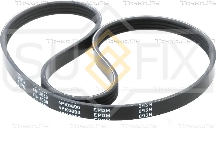 Ремень поликлиновый 4PK0890 (Sufix). Артикул FB3030