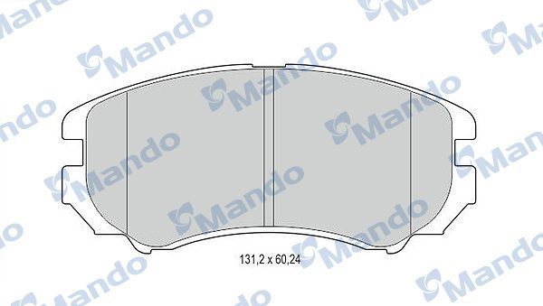 Тормозные колодки Mando передние для Hyundai Tucson I 2004-2010. Артикул MBF015308