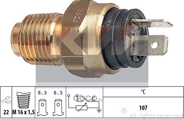 Температурный датчик охлаждающей жидкости (Facet). Артикул 530526