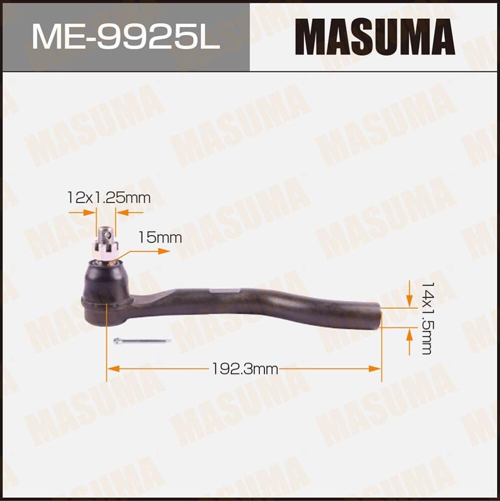 Наконечник рулевой тяги Masuma. Артикул ME-9925L