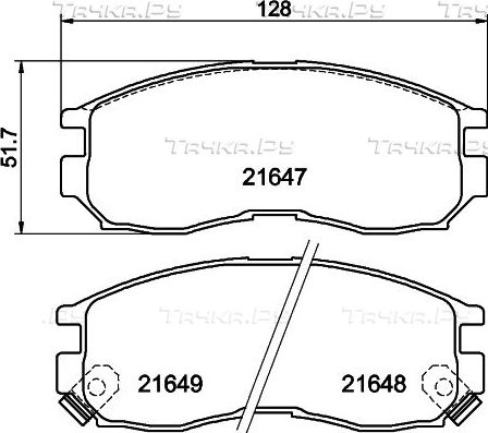 Тормозные колодки Nisshinbo передние для Mitsubishi Space Runner I 1991-1999. Артикул NP3017