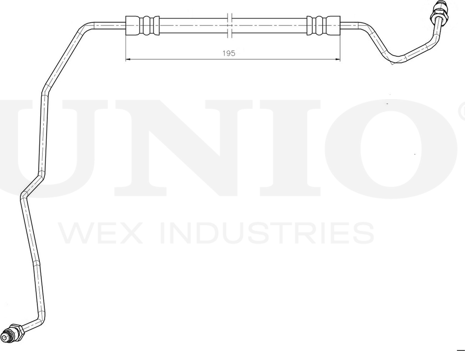 Шланг тормозной (Unio). Артикул BRH-10077