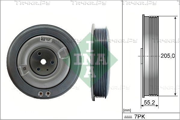 Шкив коленвала Ina для Volvo V60 II 2020-2026. Артикул 544 0506 10